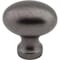 Jeffrey Alexander 1-3/16" Overall Length Gun Metal Football Bordeaux Cabinet Knob 3990-DACM - alternate 4